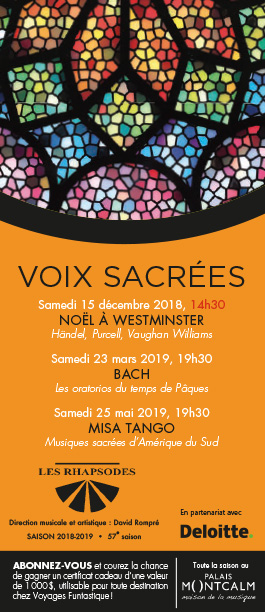 Saison 2018-2019 : Voix sacrées.